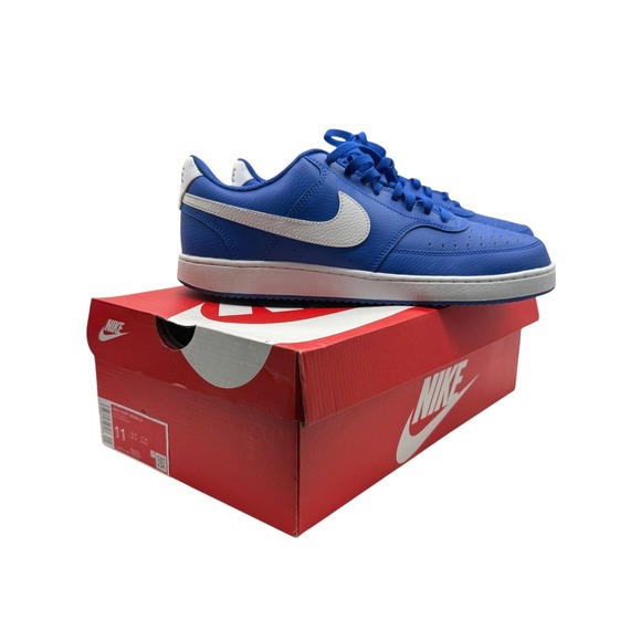 Nike Court Vision Low Blue White Sneakers Men's Size 11‎ Casual Shoes
